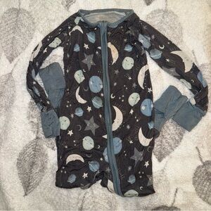 Little Sleepies Zippies Footies Blue Star Pajamas